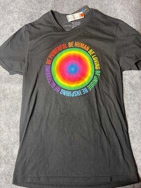 The Phluid Project Pride 'Be Human' Rainbow Graphic Tee